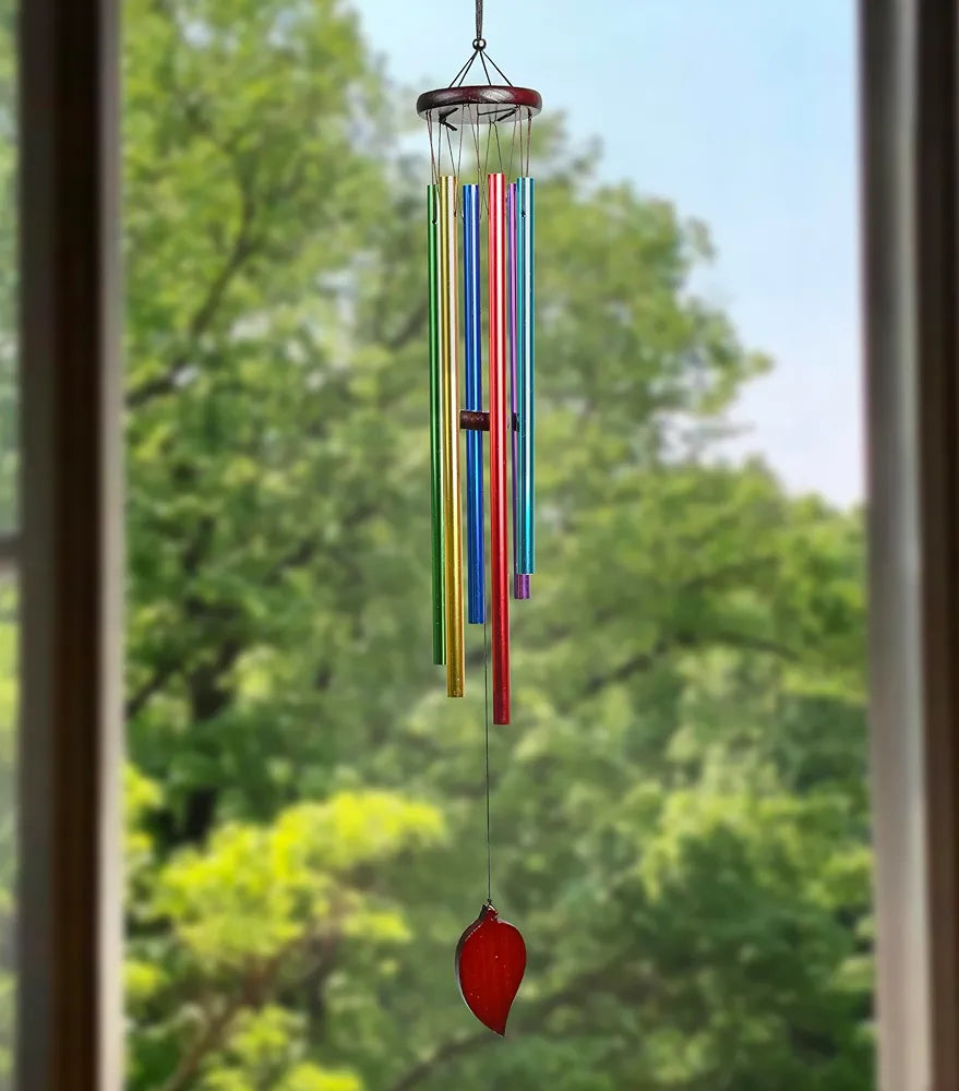 Wind Chimes for Bedroom and Hall Multicolor 6-Pipe Wind Chime -016